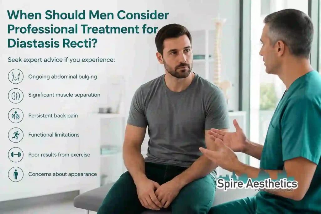 When Should Men Consider Professional Treatment for Diastasis Recti Abingdon?