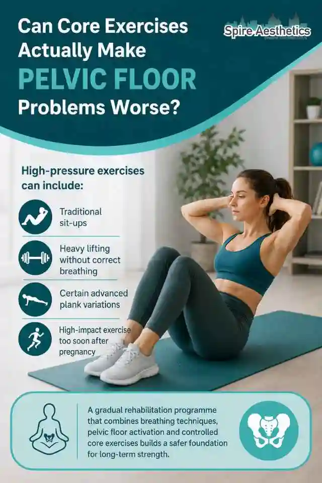 Can Strengthening Your Core Alone Actually Make Pelvic Floor Problems Worse Abingdon?